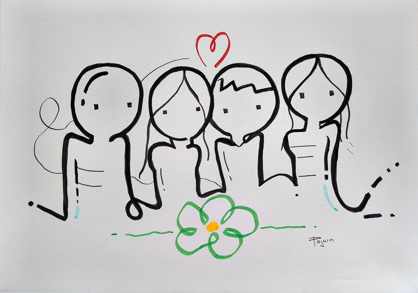 Familia lienzo 50x70