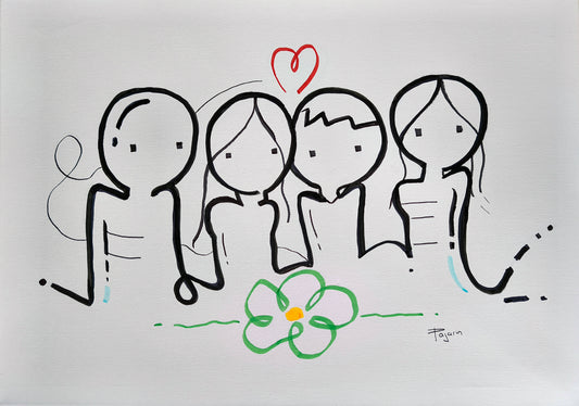 Familia lienzo 50x70